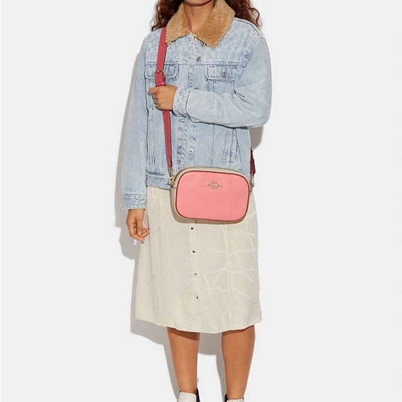Coach Pink Crossbody Bag Jamie Camera Bag In Colorblock - Picture 4 of 15